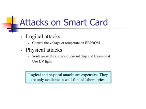 attacks on smart cards seminar|Attacks against smart cards: Hands on session .